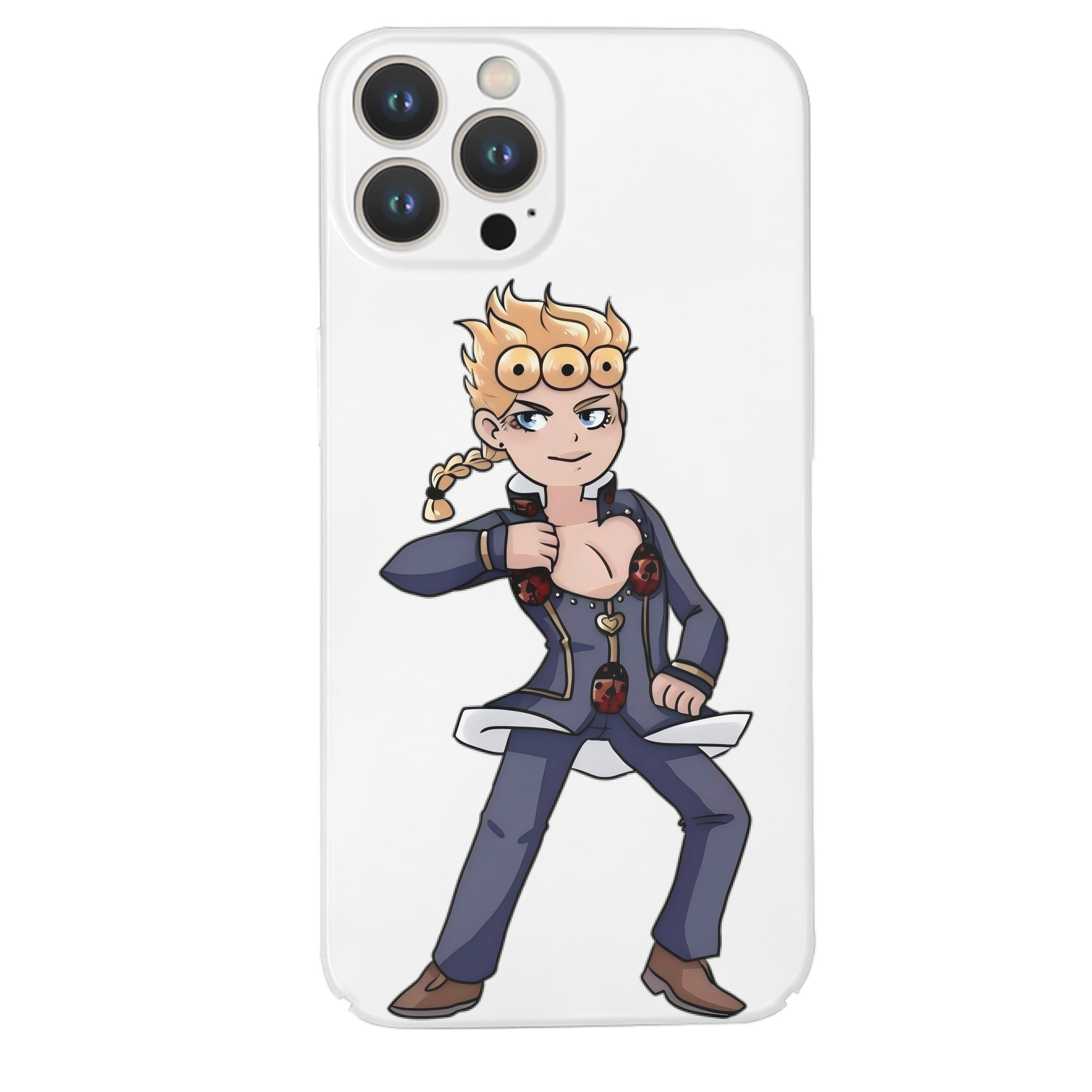 （画像用） ジョジョの奇妙な冒険 ジョルノ?ジョバァーナ JoJo's Bizarre Adventure Giorno Giovanna 【iPhone 14シリーズ対応】ハードケース